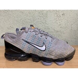 Nike Air Vapormax‎ Flyknit 3 GS Grey Fog Silver Black Sz 6Y BQ5238-007)